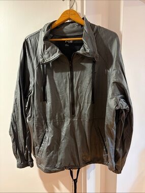 Old Navy Men's Olive Green Half-Zip Lightweight Pullover Jacket